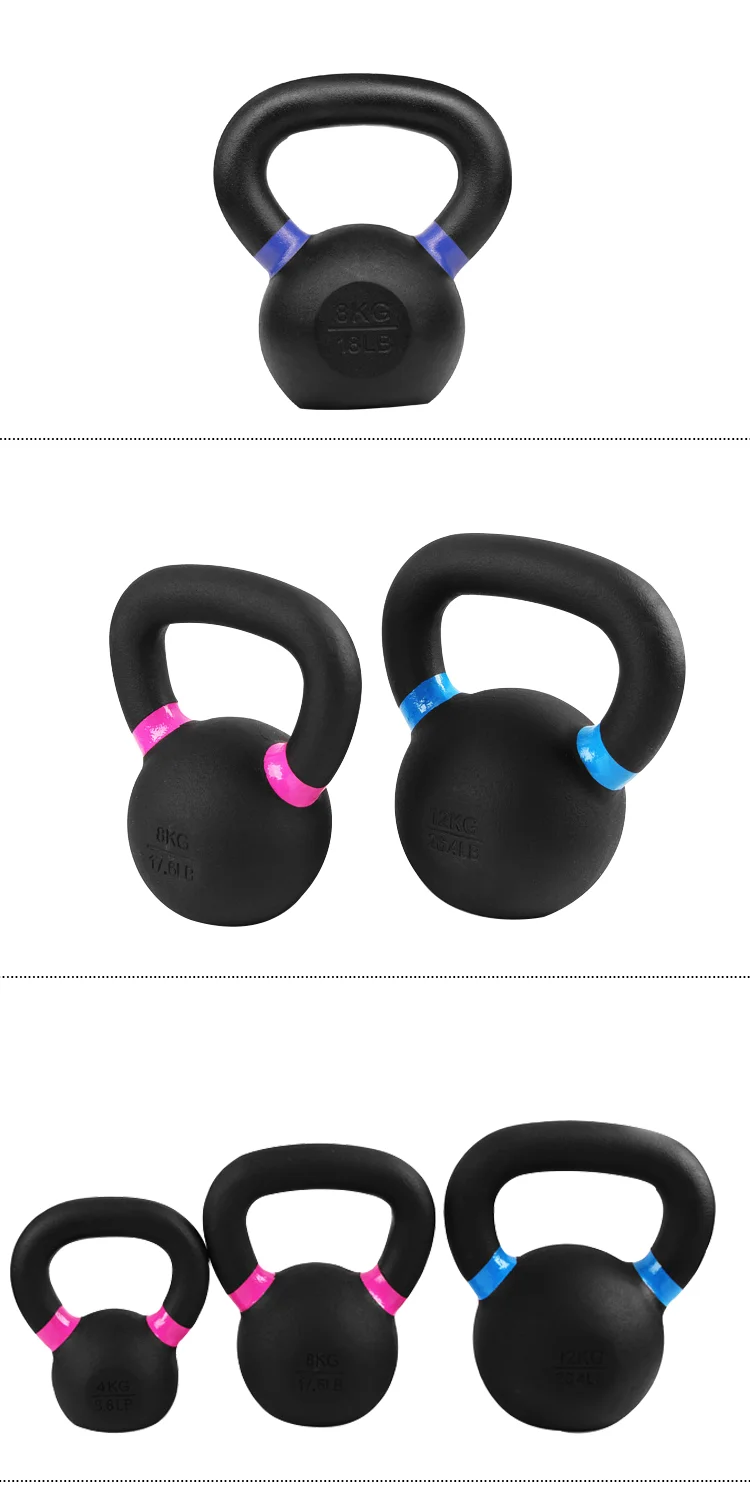 High quality powder coated kettlebell durable gym kettlebell