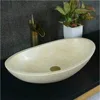 2018 Hot Sale Beige Marble Over Counter Top Wash Basin Designs
