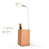 Dimming LED Table Lamp Touch Switch Reading Light LED Desk Lamp With Pen Holder