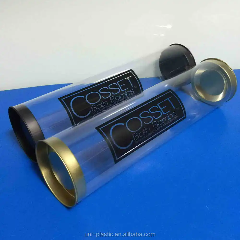 Plastic Cylinder Tube Tinplate Lids Clear Plastic Tube Clear Tube For
