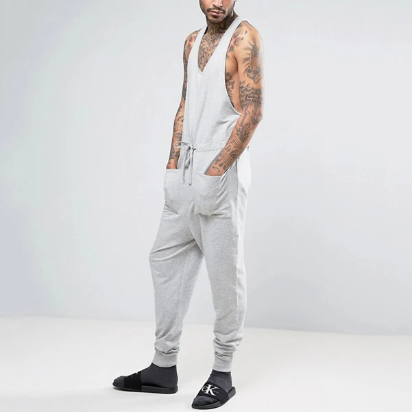 grey jump suits