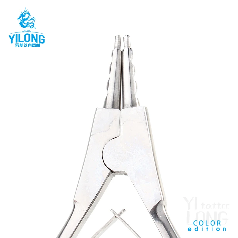 Yilong Stainless steel tongs  Clamp Body Piercing Tools Plier Tattoo Accessories