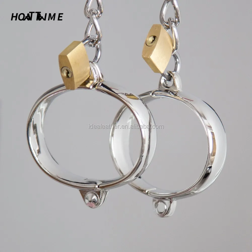 Factory Stainless Steel Handcuffs With Lock Key