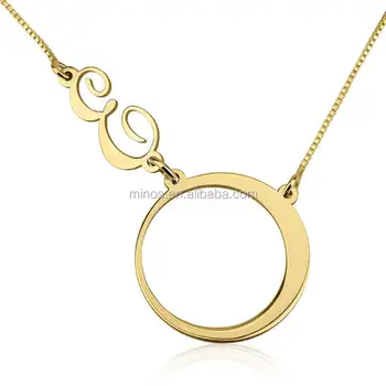 New Design 24k Gold Plated Circle And 