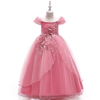

Wholesale Kids Wedding Event Ball Gown Fancy Princess Frock Beautiful Girl Party Dress LP-213