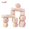Wooden stone balancing blocks set stacking toys
