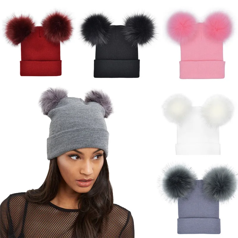 New Women Warm Winter Knitted Beanie 