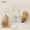 wholesale usb flash drives cheap Cork Bottle USB, Custom Logo Printed Glass Bottle USB 2.0 Flash Drive