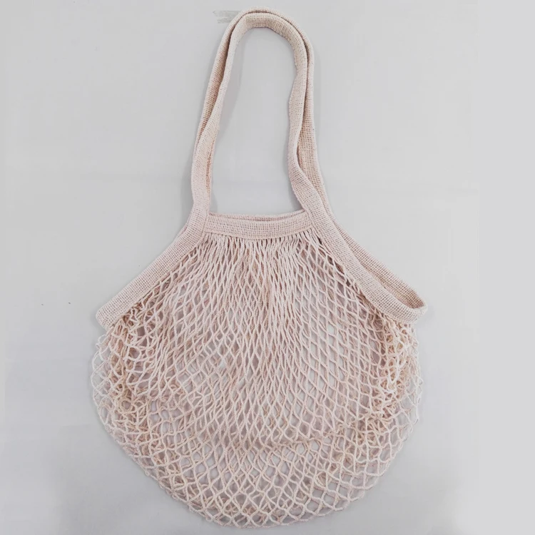 Plastic Free Organic Natural Recycled Cotton Mesh Produce Bag For Food