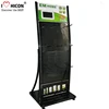 Merchandising Fixture Retail Store Peg Hook Lighting Freestanding Metal Pegboard Display Rack