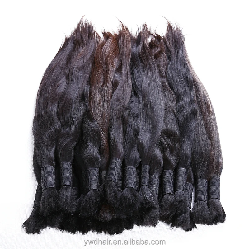 

High quality wholesale human hair bulk 100% loose human hair bulk extension raw remy virgin human hair bulk, N/a