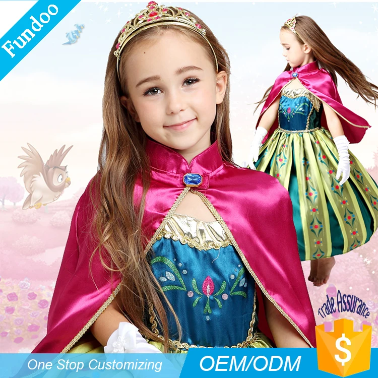 

Wholesale Chistmas Party Frozen Elsa And Anna Dress Costume for girls, As per pic