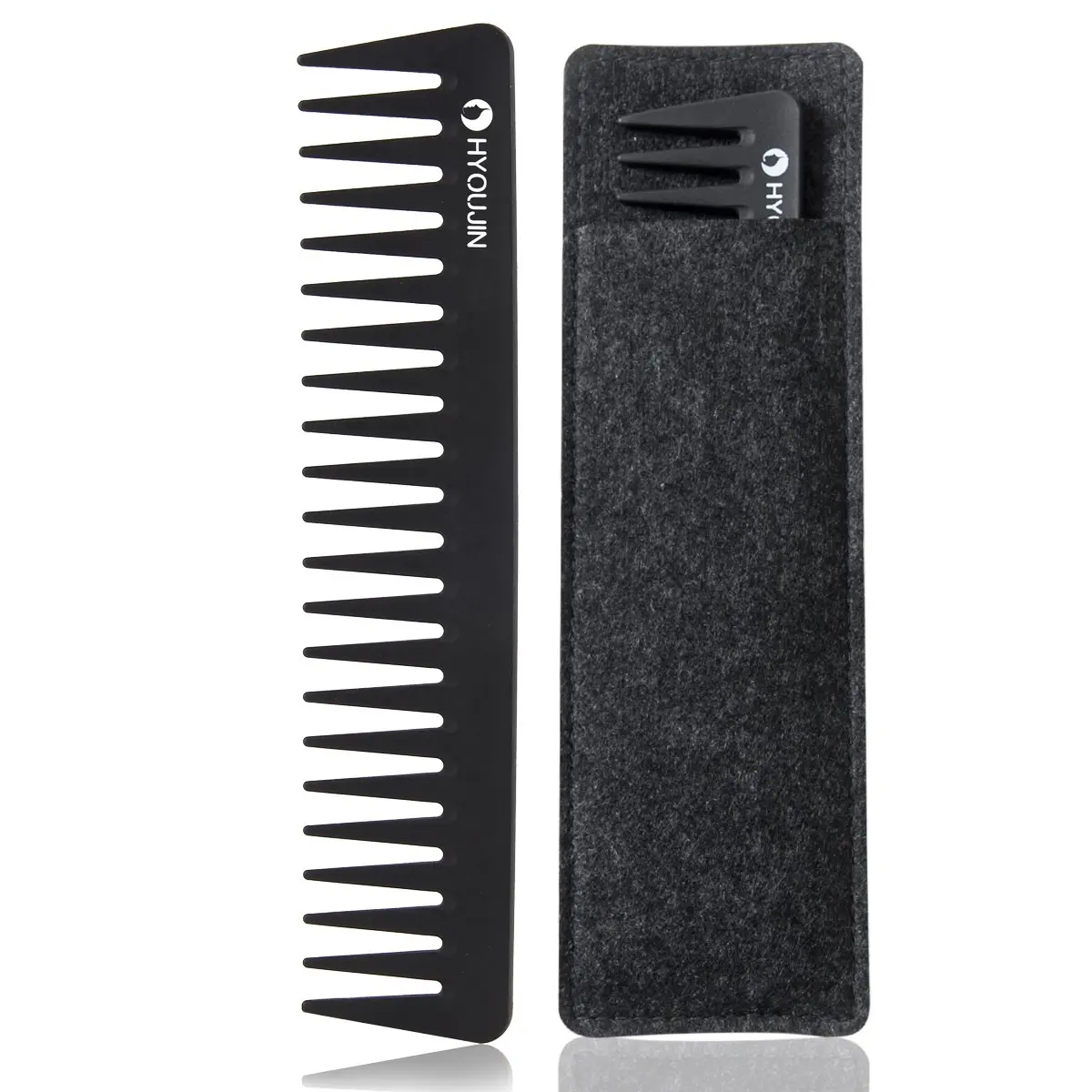 Carbon hair Comb. Расческа Laf. MKH 601 Black.