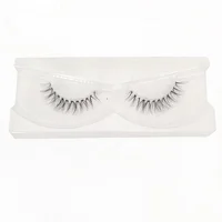 

invisible band mink eyelash 3d layers strip lashes short fur wholesale price natural luxury under eyelash