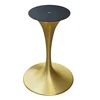 Gold electroplating aluminum Table Legs heavy tulip table base for Coffee tray Tables