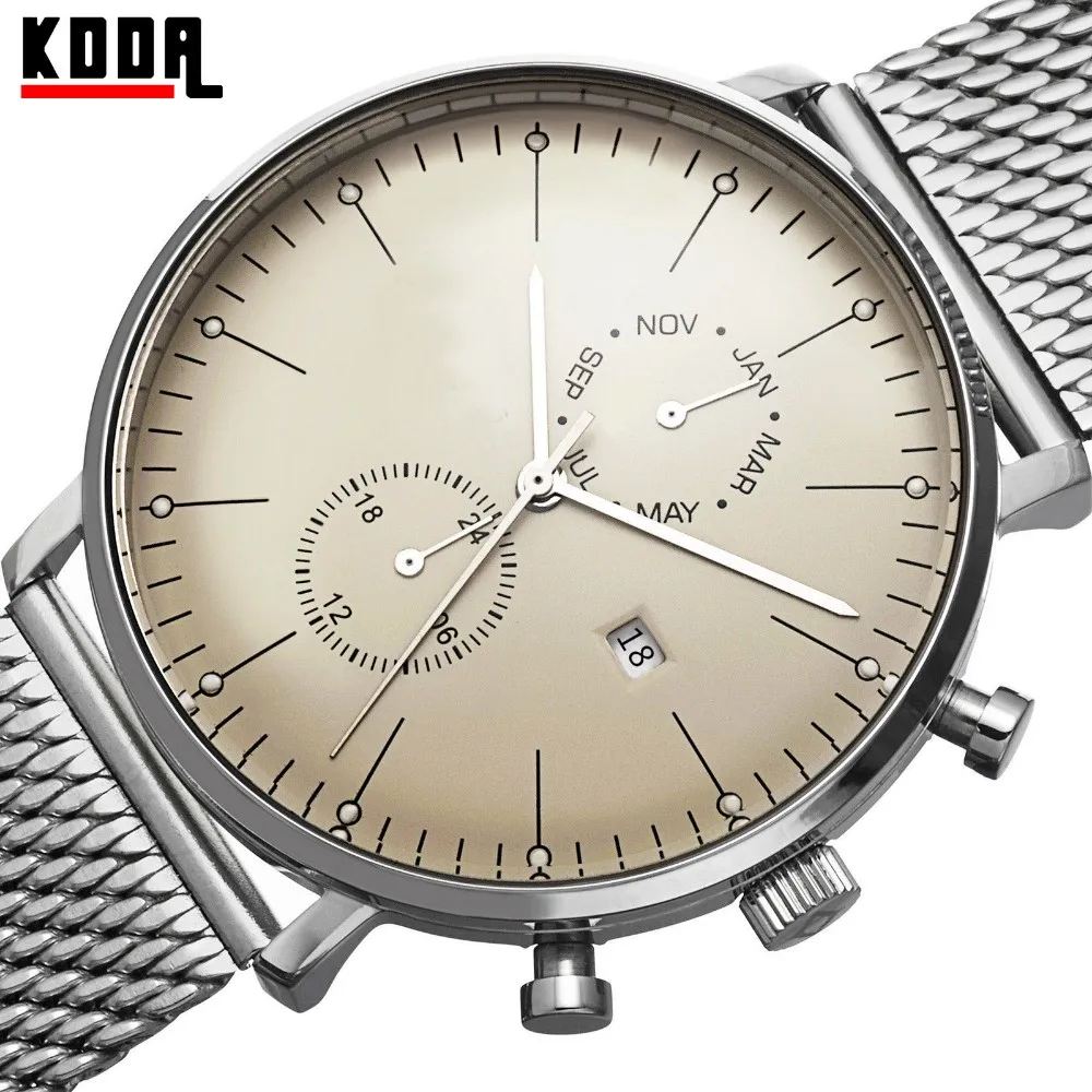 Sterling Silver Watch Stainless Steel Mesh Chrono Mens Watches Buy