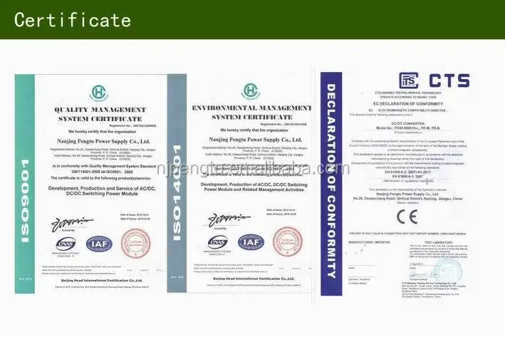 PD-L Series 300v Input Dc Dc Converter From Professional Manufacture