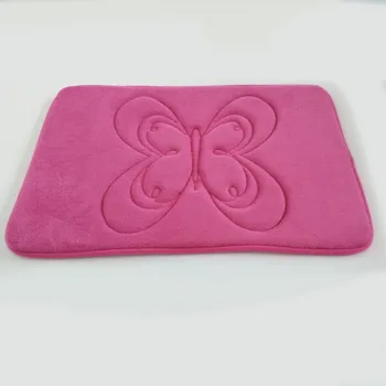 Butterfly Embossed Kids Play Door Mat Memory Foam Baby