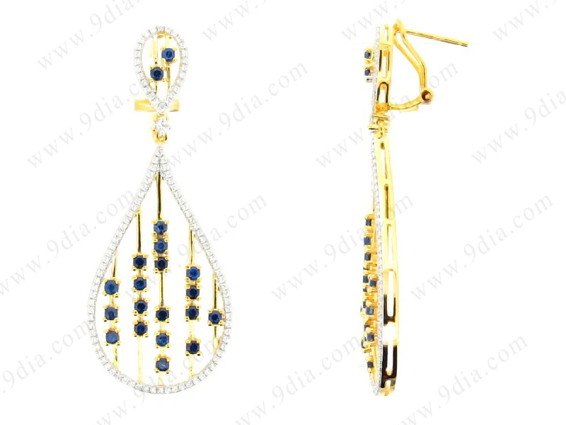 Factory Price Real Gold Jewelry Gem Earings Gold Women Gift