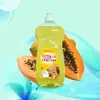 Factory Papaya Dish Washing Detergent Liquid Dishing washing detergent 500ml plastic cleaner PET bottle with nozzle cap