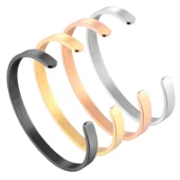 

Fashionable style stainless steel cuff open bracelet for anniversary