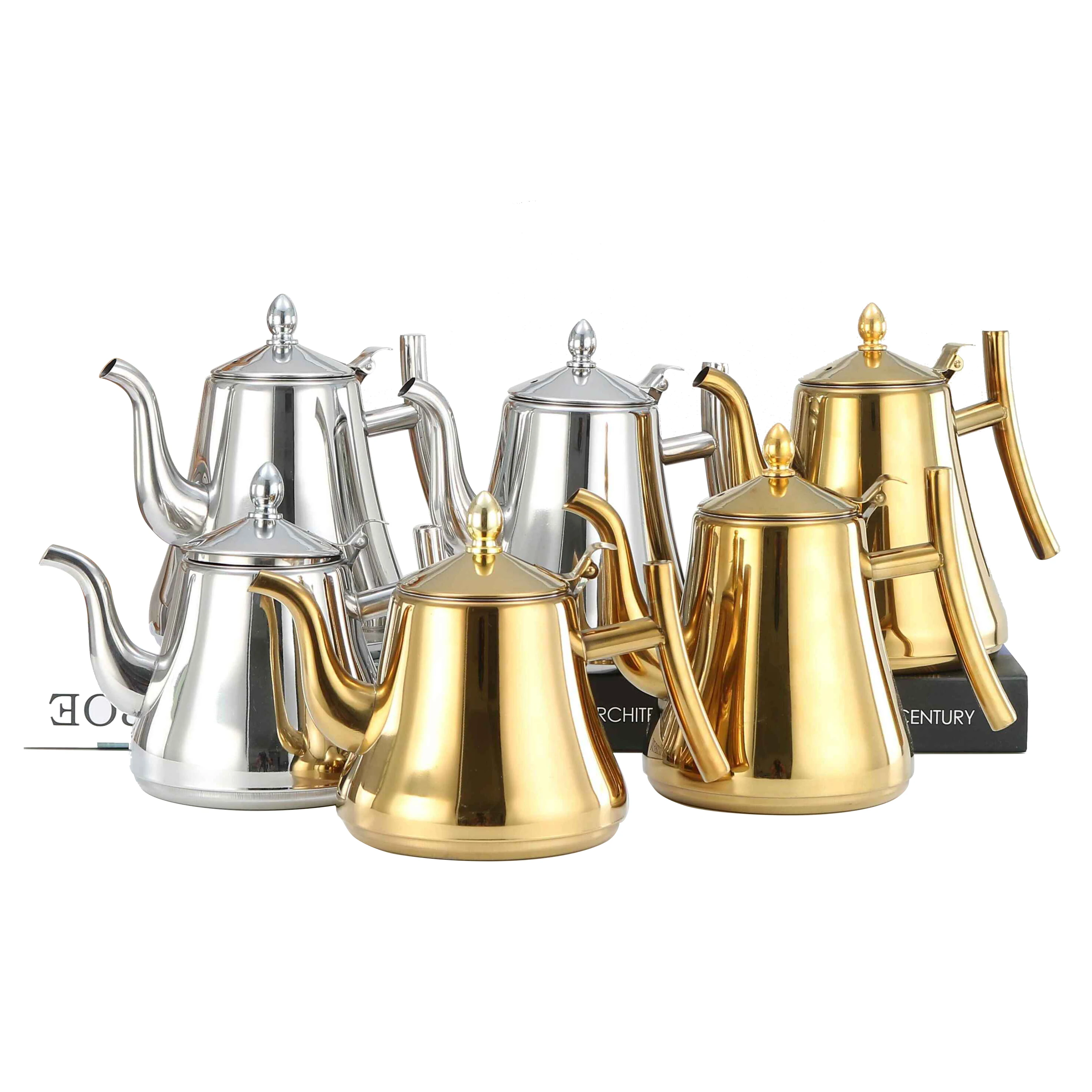 

Hot Sale Cookware Set water whistling kettle Stainless Steel Tea Kettle for Home, Silver / gold ( add $0.5 for color printing)