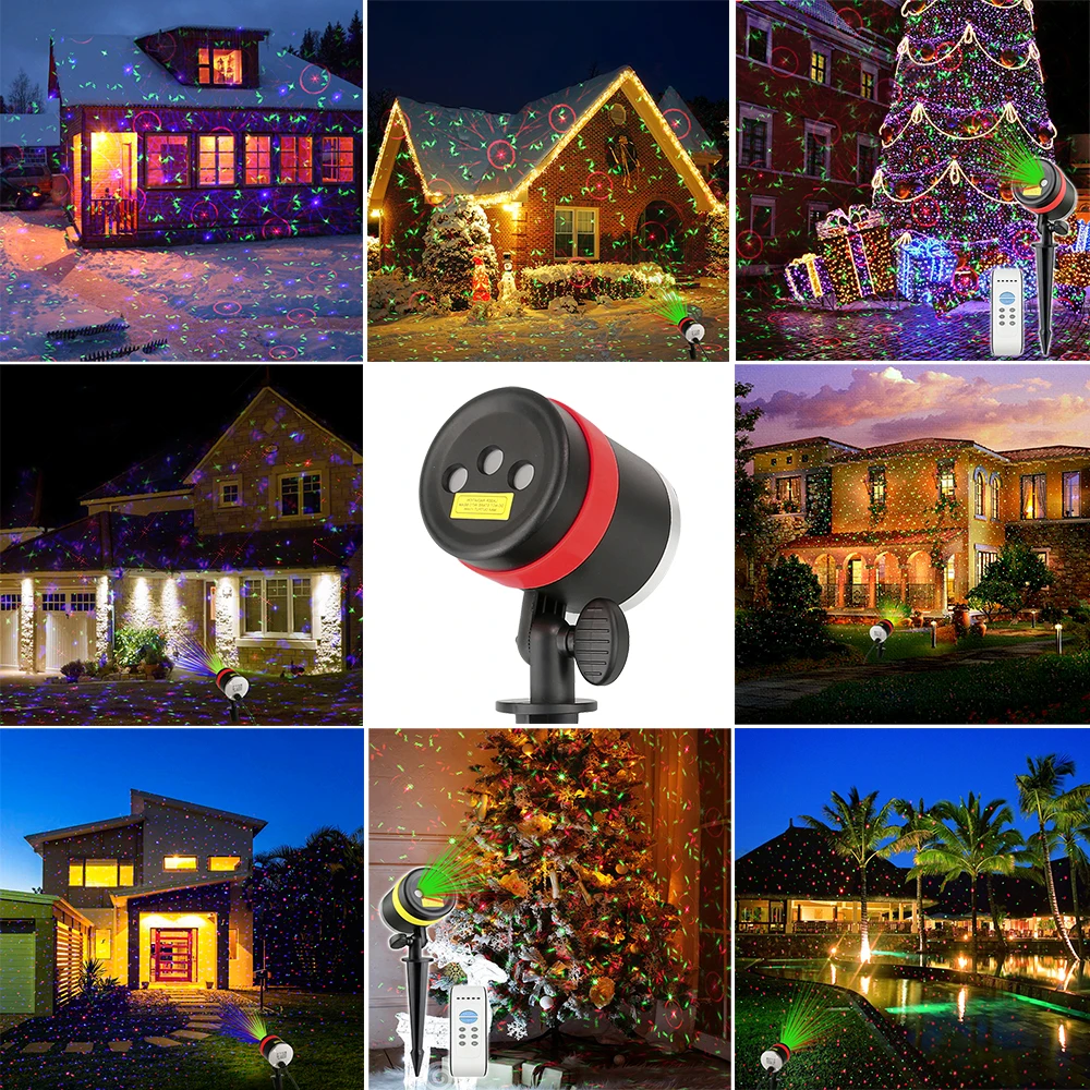 
Newest projector 3 color mini laser white snow effect laser light with 8 different patterns 