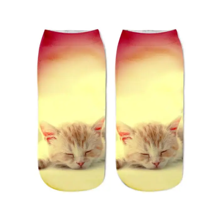 

Happy Funny Socks 3D Printing Female Socks Women Low Cut Ankle Socks Calcetines Mujer Casual Hosiery Printed Sock, 17color
