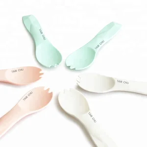 Image of Biodegradable frozen yogurt PLA spoons