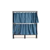 Hot modern designs minimalist full size kids children twin over full square tube metal iron double beds with ladder
