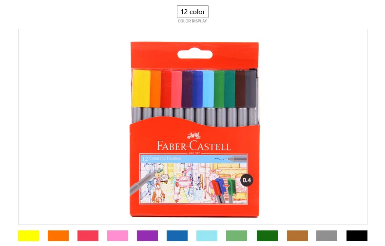 caneta de desenho colorida à mão
