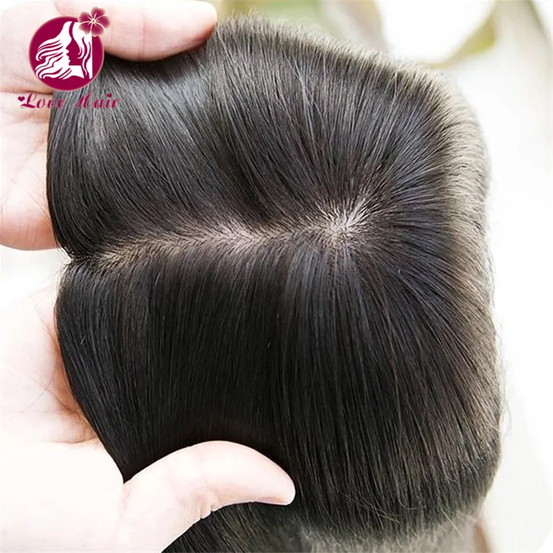 

Factory direct selling human hair men toupee hair 8x12cm silk base top absolutely toupee for women stock