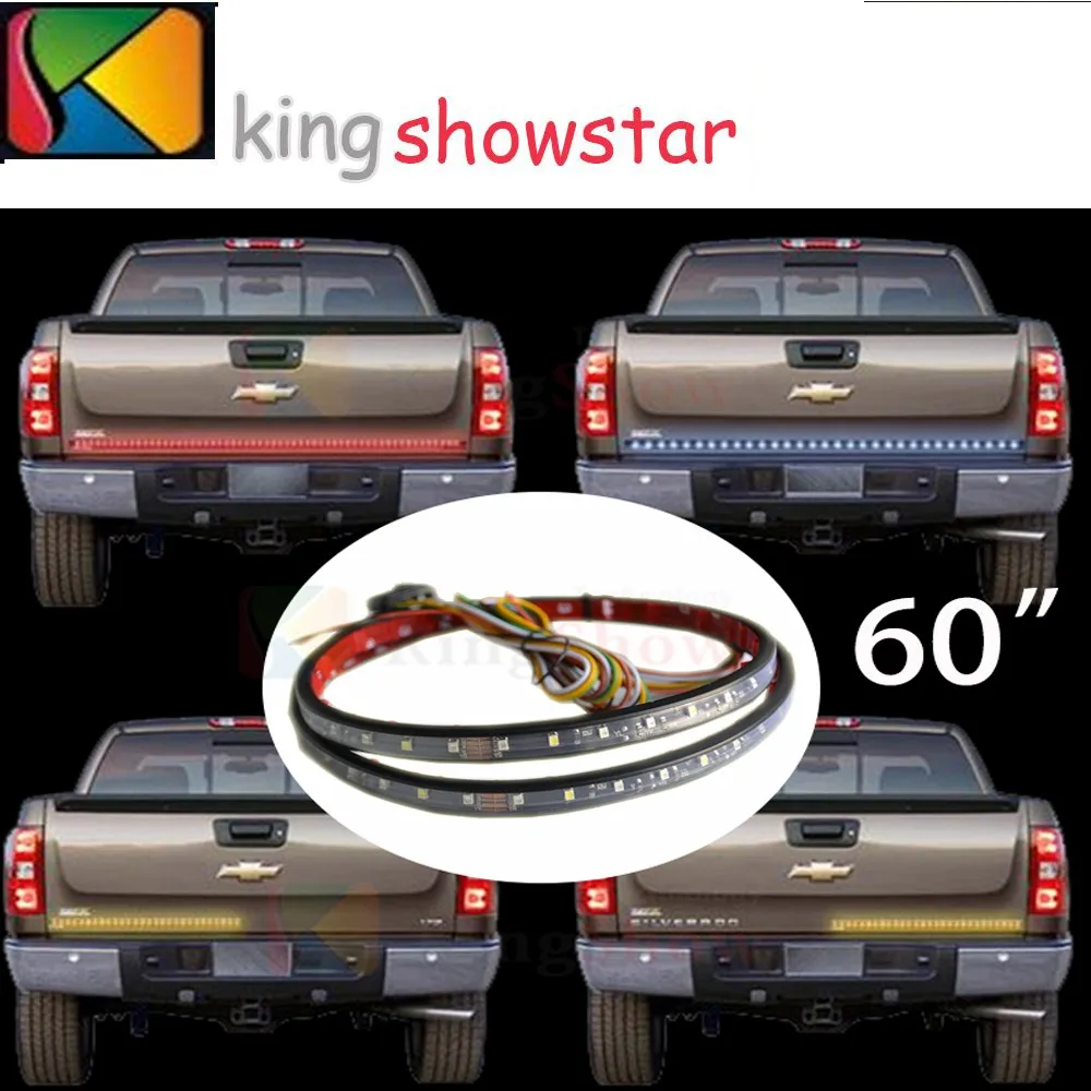 60" Sealed Truck LED 5-Function Rear Tailgate Brake Light Strip Bar SUV
