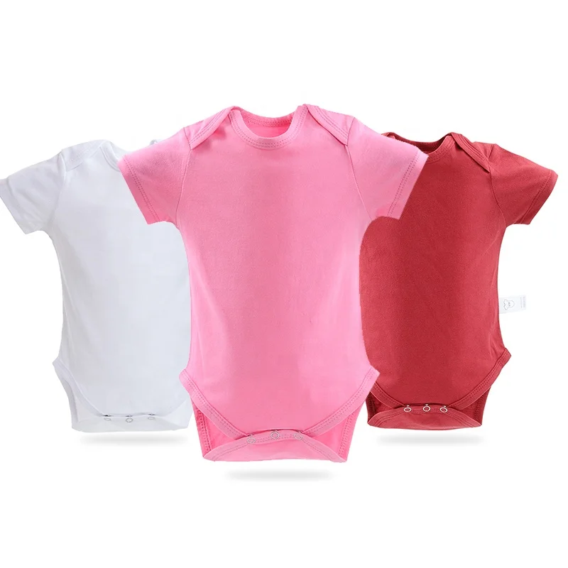 

Pure Color Baby Clothes Baby Bodysuit, White;pink;red;dark blue;grey;light blue