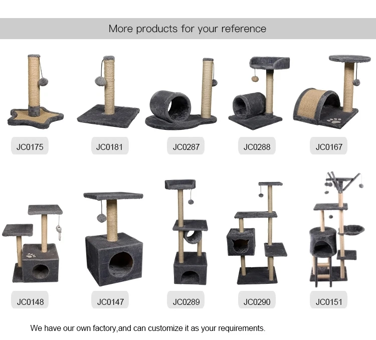 Wholesale Sisal Castle Modern Large Big Climbing Scratch Pet Scratcher Wood Condo Furniture Tower Cat Tree