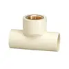 ERA CTS ASTM D2846 C-PVC Hydraulic Pipe Fittings Equal Tee Inserted Thread Brass