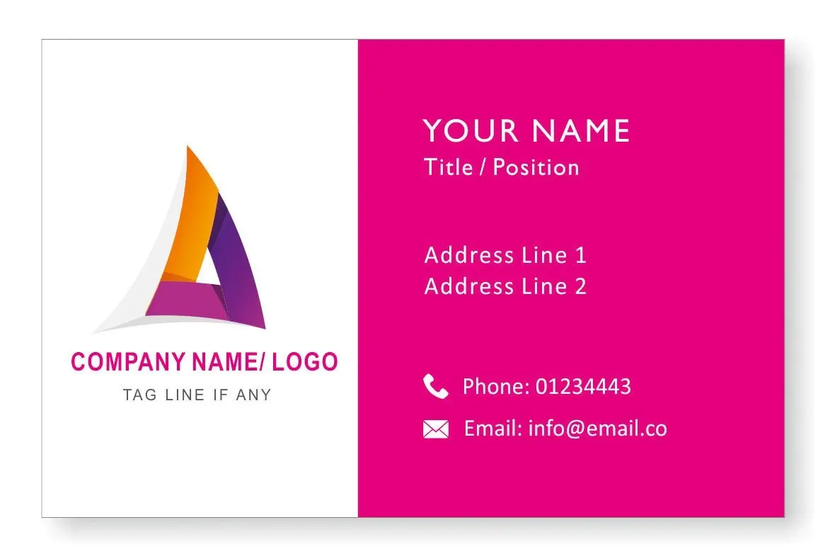Design Your Own Personalised Logo Business Cards Custom Professional Company Visiting Card- Front