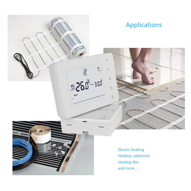 Hysen Hy05rf Room Thermostat On The Wall Digital Heating Wireless