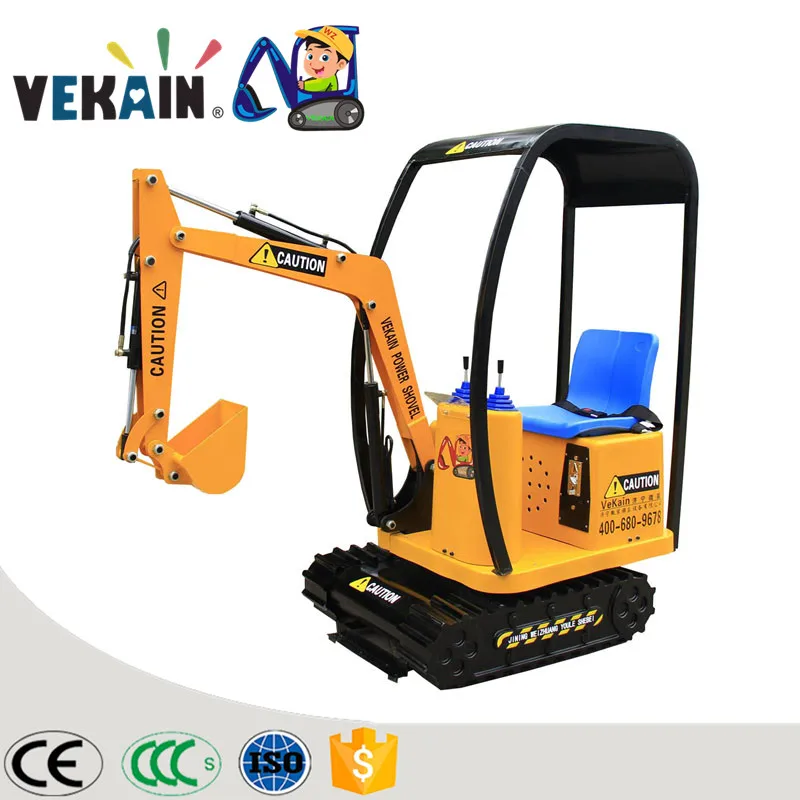 

Children's play can ride mini excavator, Yellow