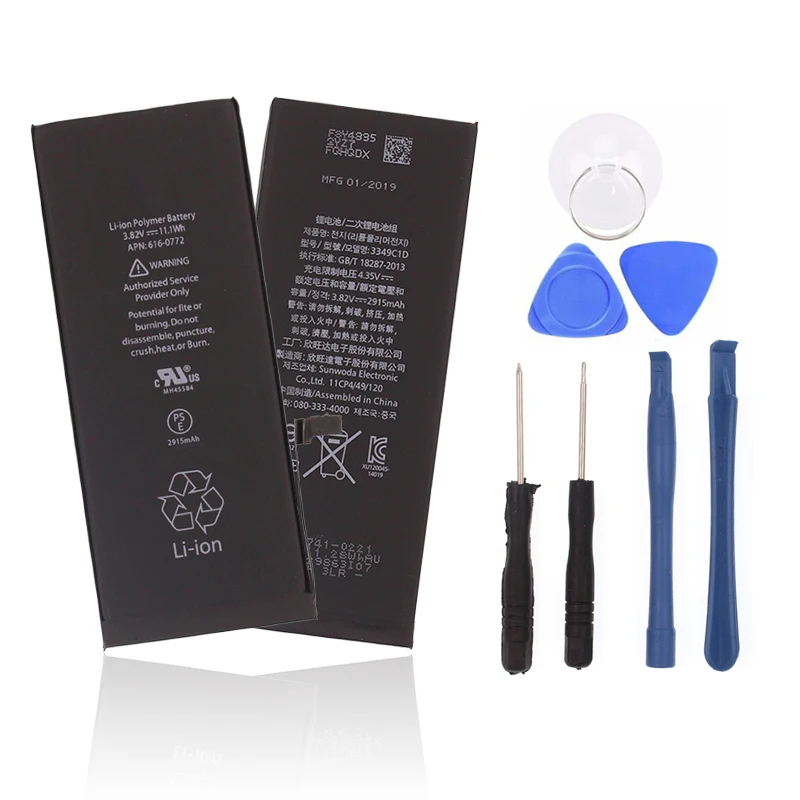 New Battery for iPhone 6plus,full Capacity Lithium-ion Replacement Battery with Tool,2915 mAh 0 Cycle