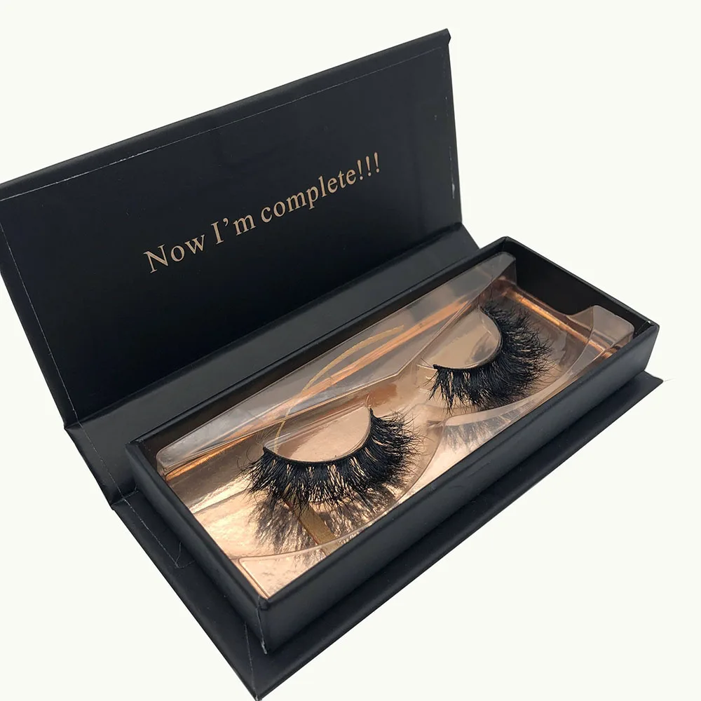 

wholesale false strip eyelashes 3d mink cruelty free with private logo, Black