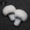 best price lady indoor footwear massage comfortable sandals fox fur slides slippers