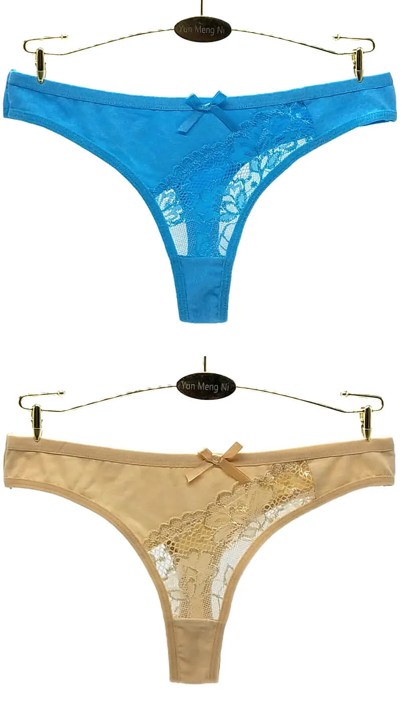 Yun Meng Ni Sexy Underwear Ladies Underwear Sexy G String T Back Panties Sexy Lace Thong Women