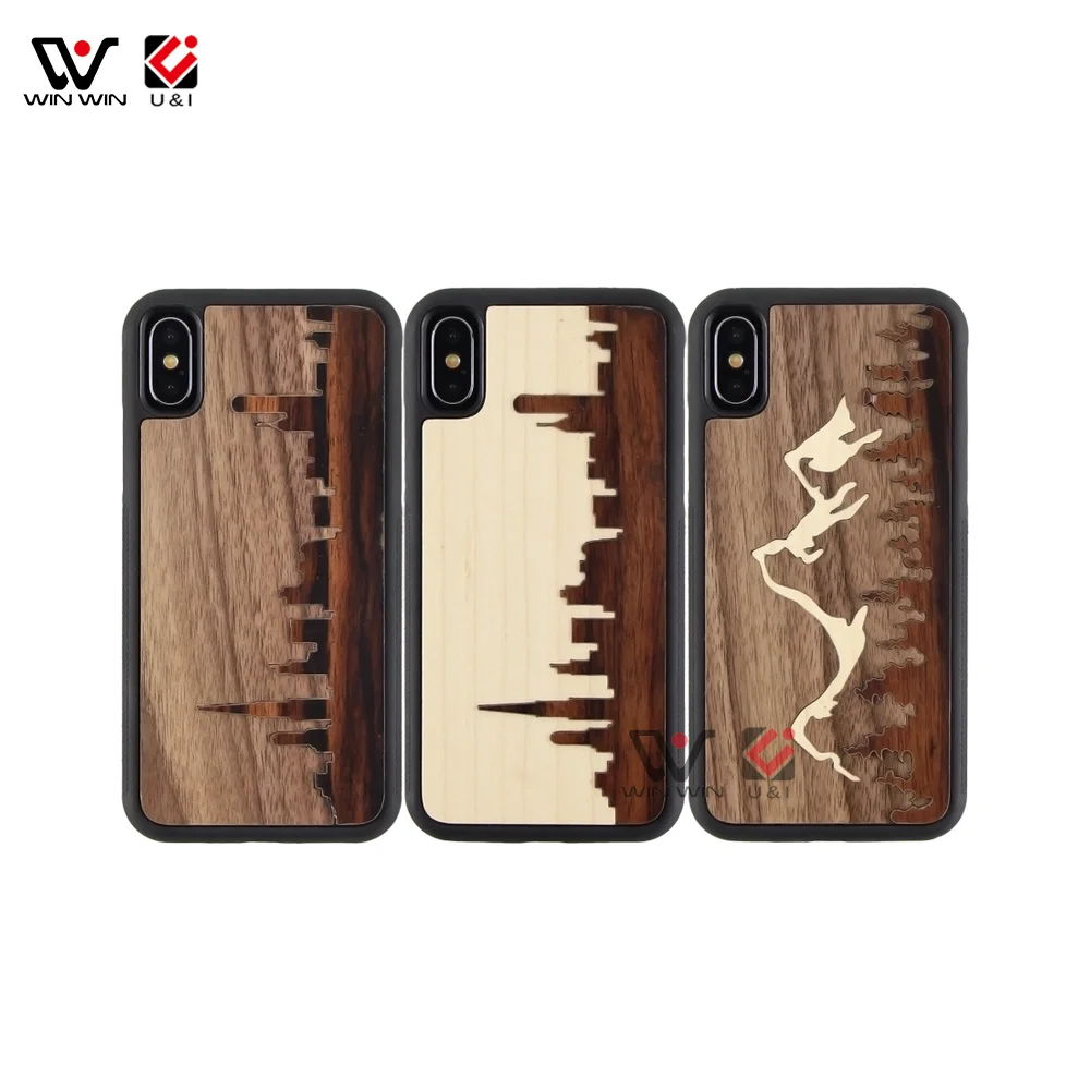 

Impact Resistant Waterproof Smartphone Wood Phone Case For iPhone Cell Phone Case