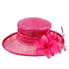Royal Sinamay Red Hat Fabric Feather Fascinator Hats For Women Tea Party