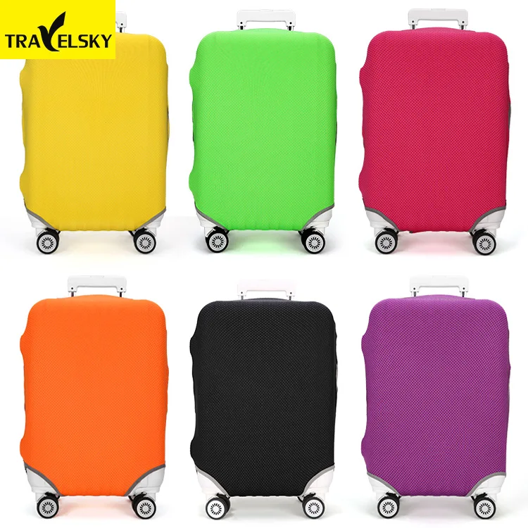 

Travelsky New Fashion Custom Polyester Spandex Suitcase Protector Luggage cover