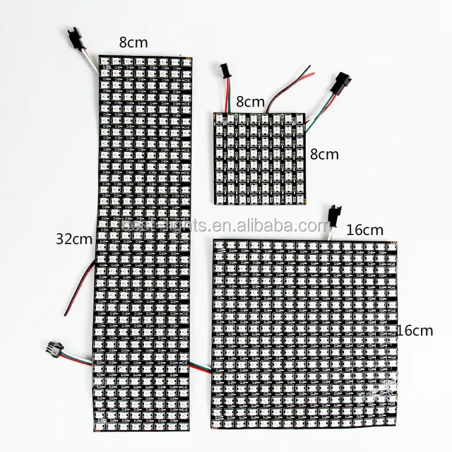 RGB programmable led signboard module flexible ws2812b led strip display screen for signage