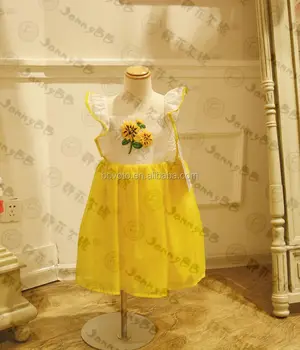 sunflower dresses for little girls