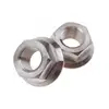 Titanium Hex Flange Head Nuts for Bolts Screws Standard M6 Fastener Auto Parts DIN 6923