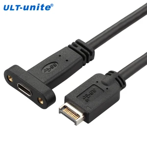 10Gbps USB 3.1 Gen 2 Panel Mount Key to USB C Cable
